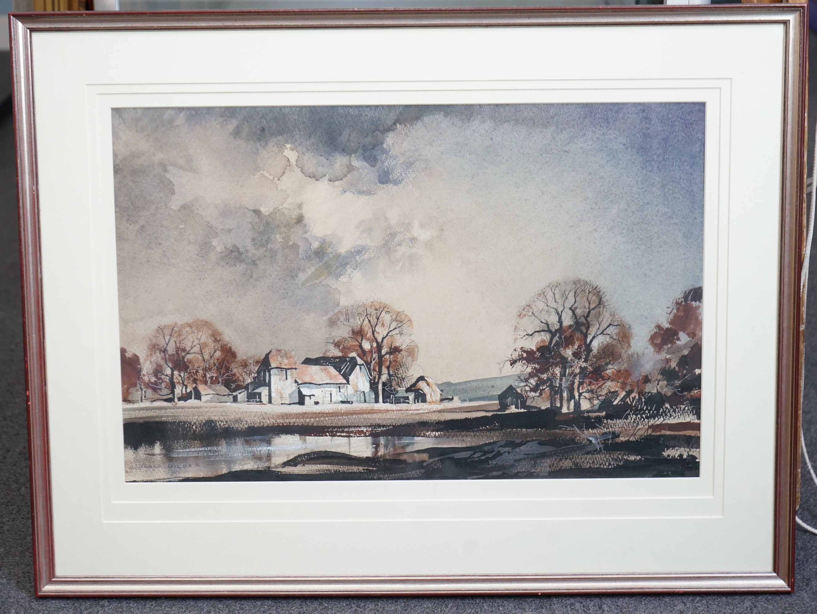 Rowland Hilder (English, 1905-1993), 'Passing Shower', watercolour, 37 x 57cm